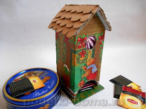 Домик и окошко — поделки из веточек Домик и окошко — поделки из веточек