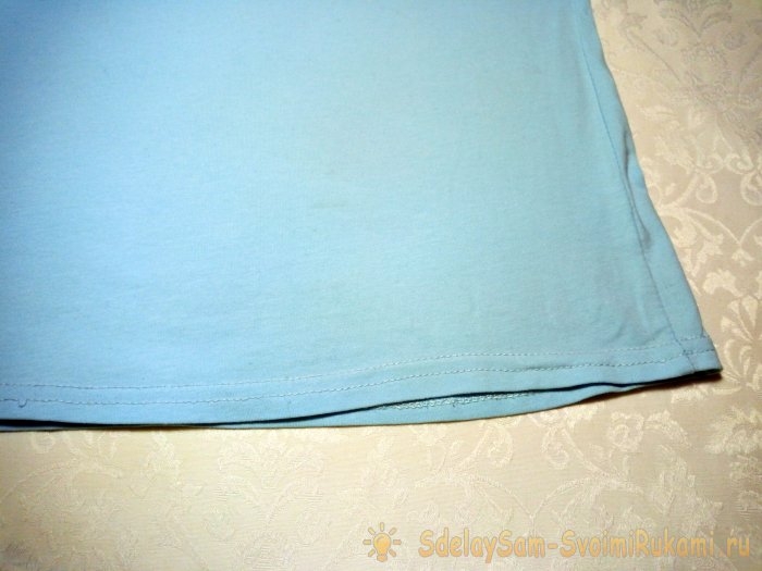 Отремонтировать Нельзя Выбросить. Или как исправить неровный низ в трикотажной футболке