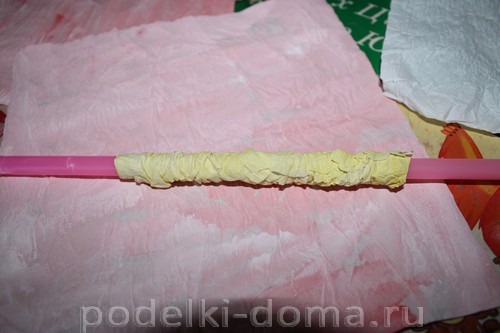 Цветы из бумажных полотенец Цветы из бумажных полотенец