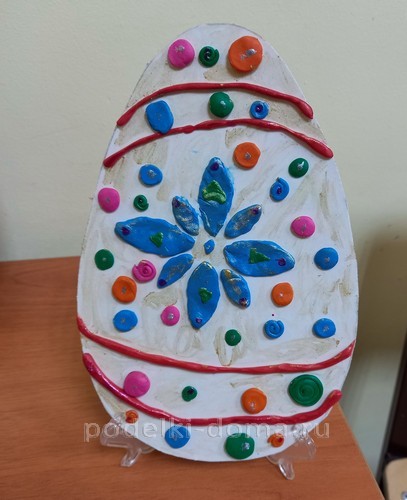 Поделки на Пасху из пластилина