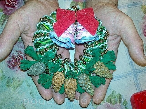 Лодочка-конфетница из бумажной лозы