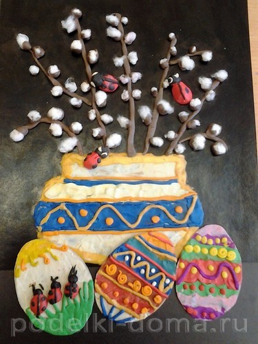 Поделки на Пасху из пластилина