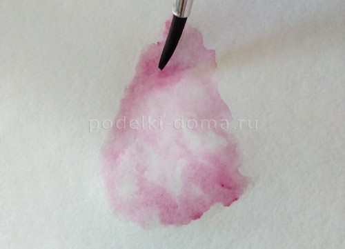 Скетч «Сирень» акварелью