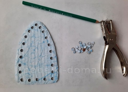 Лодочка-конфетница из бумажной лозы