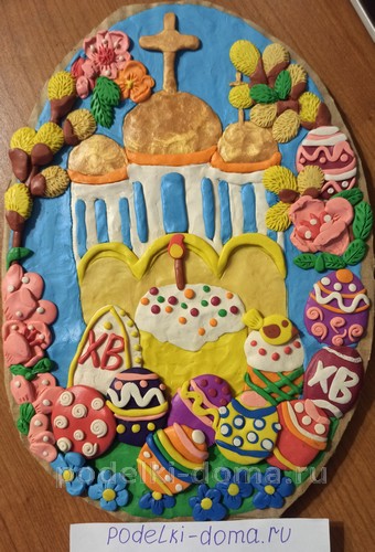 Поделки на Пасху из пластилина