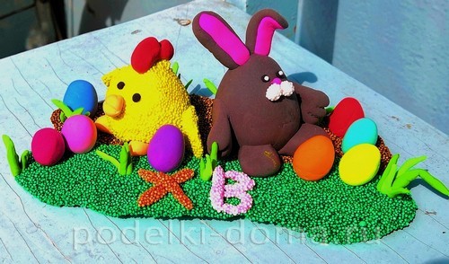 Поделки на Пасху из пластилина
