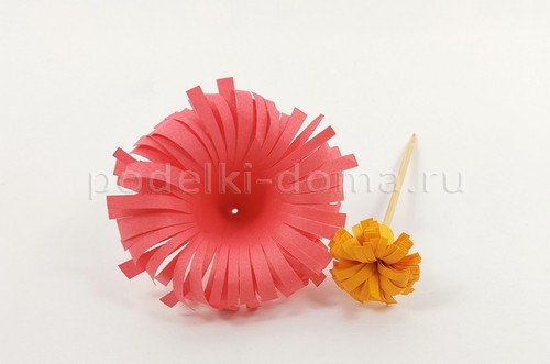 Цветы астры из бумаги Цветы астры из бумаги