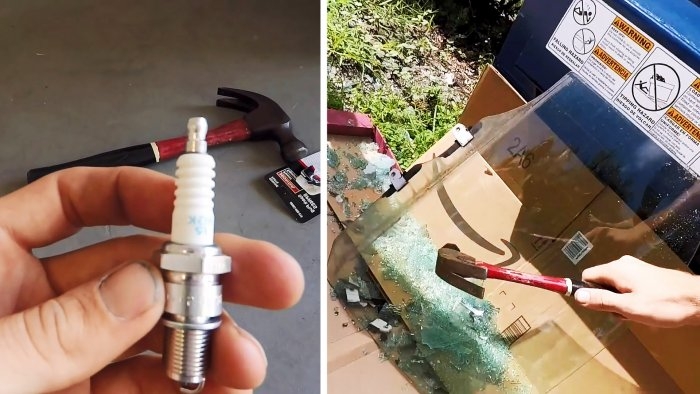 Эксперимент: кусочек свечи легко разбивает то, что не разобьет молоток Эксперимент: кусочек свечи легко разбивает то, что не разобьет молоток