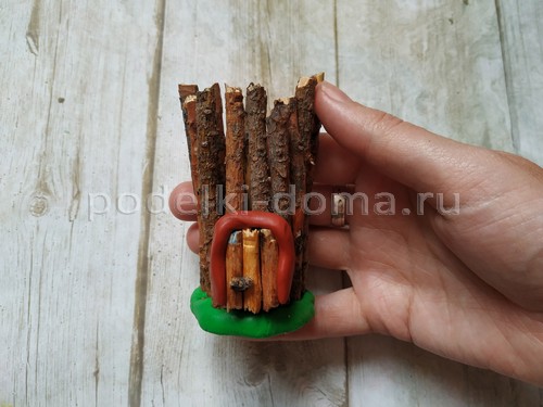 Домик и окошко — поделки из веточек Домик и окошко — поделки из веточек