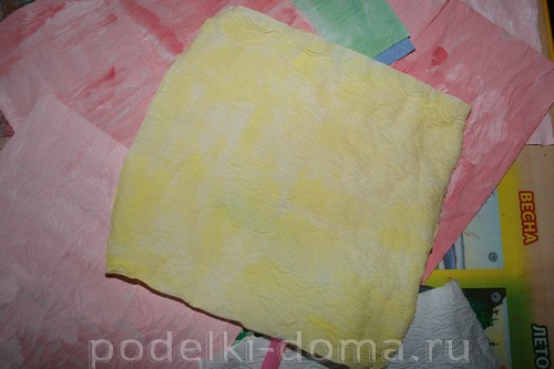 Цветы из бумажных полотенец Цветы из бумажных полотенец