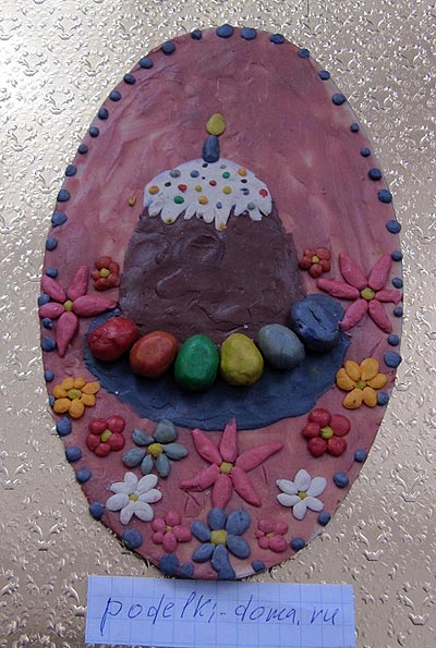 Поделки на Пасху из пластилина