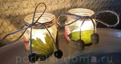 Подсвечник из шишки Подсвечник из шишки