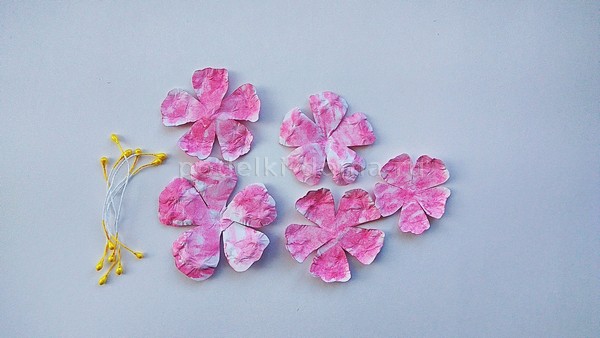 Бумажные цветы — 3 варианта Бумажные цветы — 3 варианта