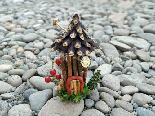 Домик и окошко — поделки из веточек Домик и окошко — поделки из веточек