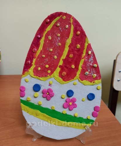 Поделки на Пасху из пластилина