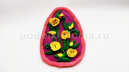 Поделки на Пасху из пластилина