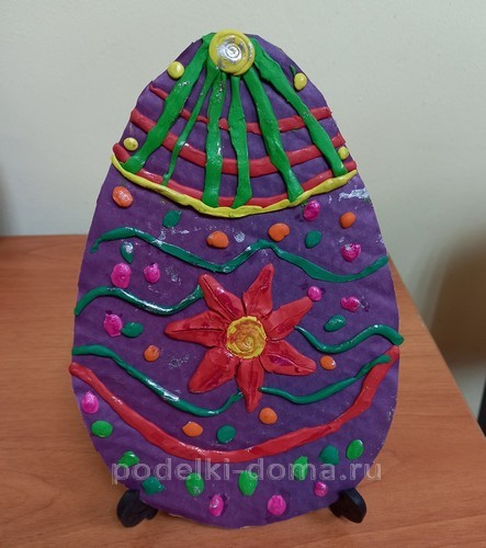 Поделки на Пасху из пластилина