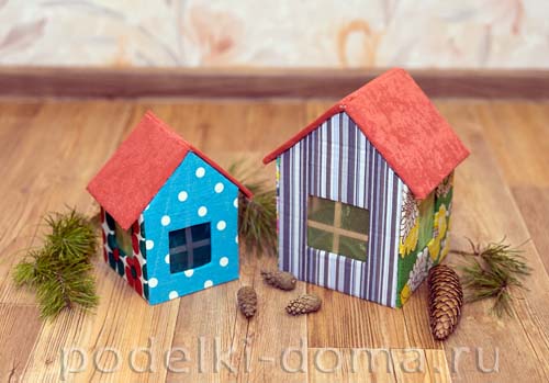 Домик и окошко — поделки из веточек Домик и окошко — поделки из веточек