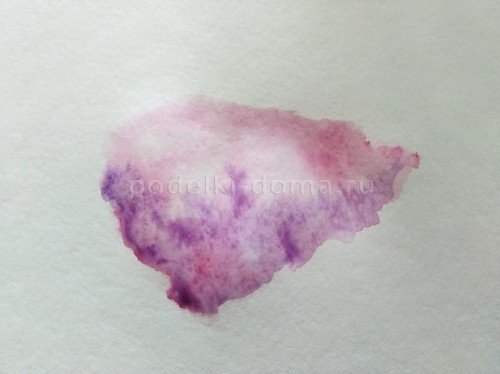 Скетч «Сирень» акварелью