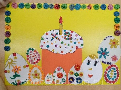 Поделки на Пасху из пластилина