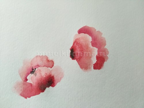 Скетч акварелью «Маки» Скетч акварелью «Маки»