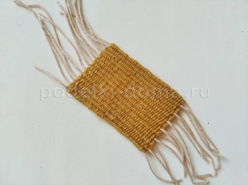 Тканая салфетка без станка