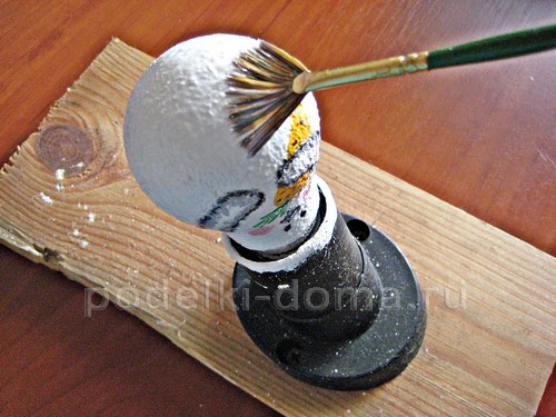 Игрушка на ёлку «Заяц» из лампочки Игрушка на ёлку «Заяц» из лампочки