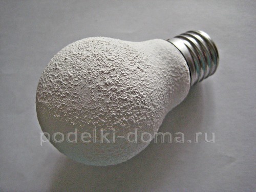 Игрушка на ёлку «Заяц» из лампочки Игрушка на ёлку «Заяц» из лампочки