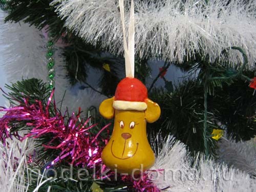 Игрушка на ёлку «Заяц» из лампочки Игрушка на ёлку «Заяц» из лампочки