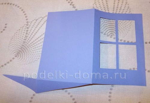 Новогодняя открытка «Окошко»