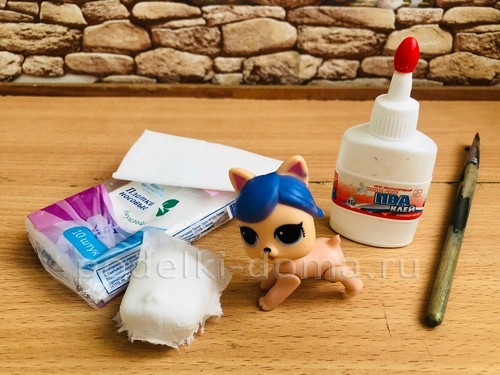 Ёлочная игрушка Зайка в технике ватного папье-маше