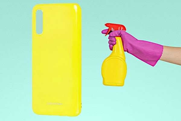 Несколько способов, как очистить от желтизны силиконовый чехол для смартфона