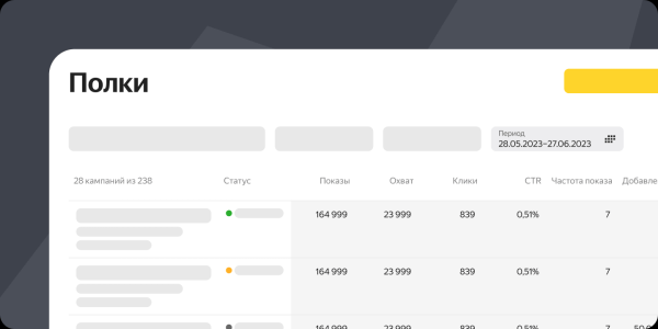 Яндекс Маркет добавил для полок подробную статистику