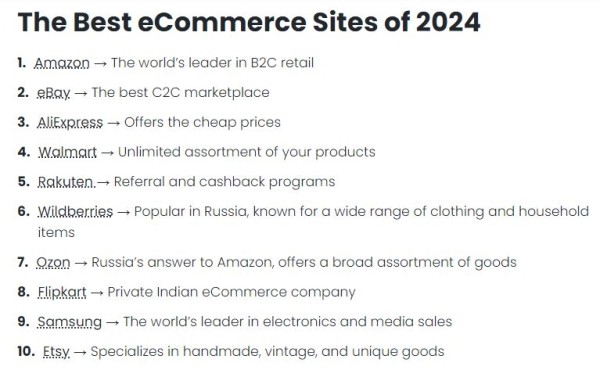 Wildberries и Ozon вошли в топ-10 международного рейтинга e-commerce платформ Wildberries и Ozon вошли в топ-10 международного рейтинга e-commerce платформ