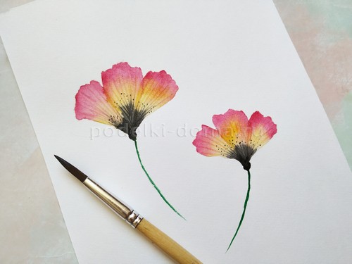 Как нарисовать клубнику акварелью