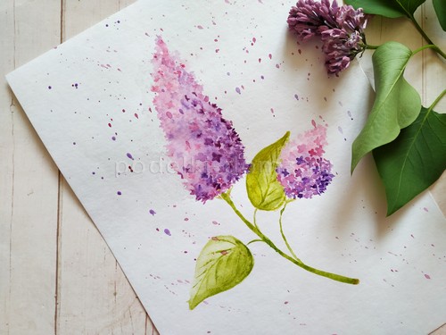 Как нарисовать клубнику акварелью