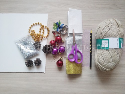 Новогоднее украшение «Месяц и звезды»