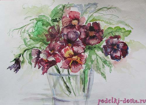 Как нарисовать клубнику акварелью