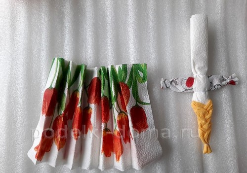 Куклы из бумажных салфеток